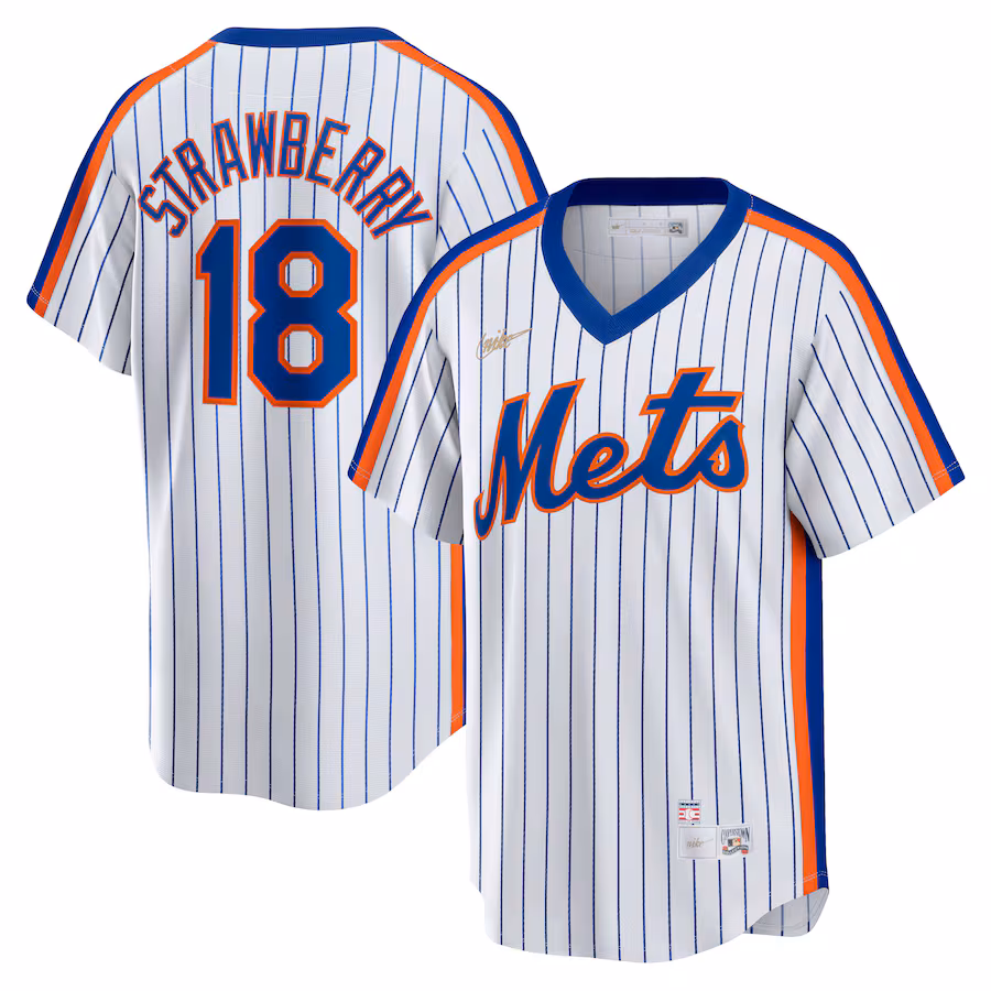 Darryl Strawberry New York Mets Nike Home Cooperstown Collection Player Jersey - White - myjerseyhub