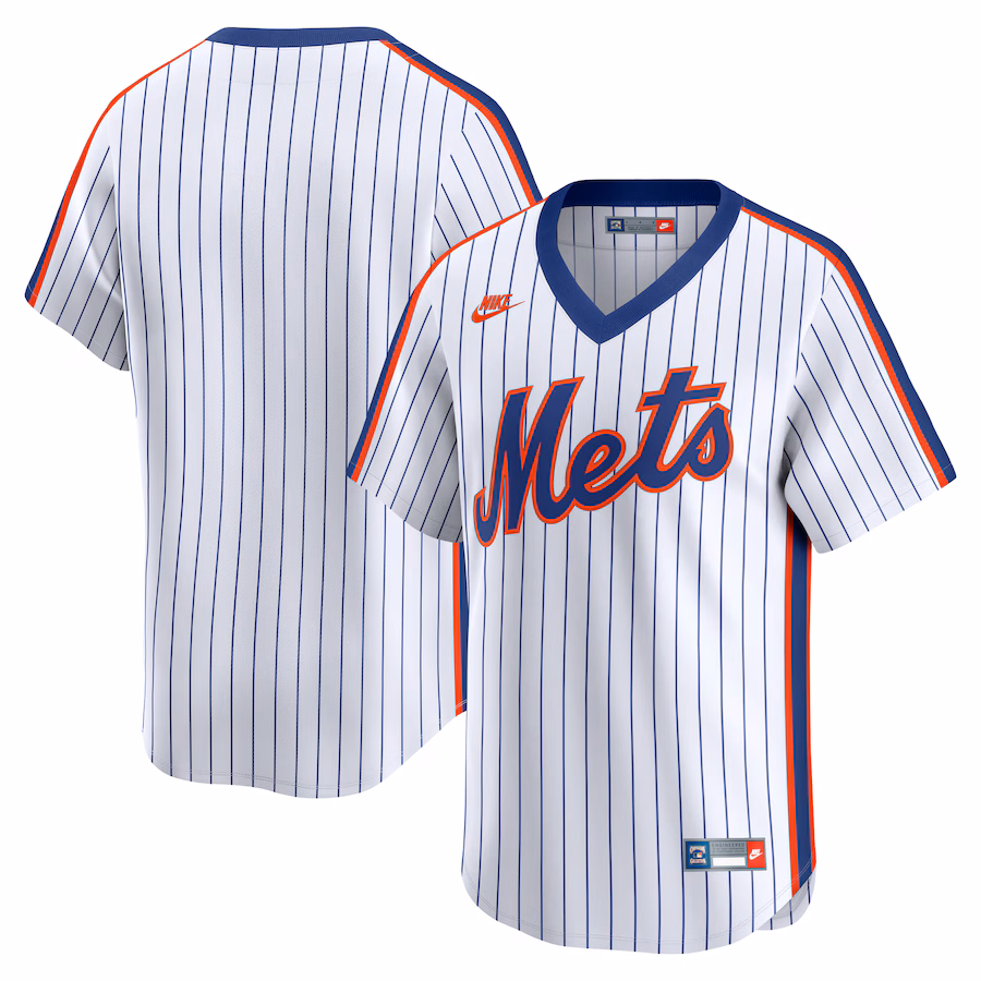 New York Mets Nike Throwback Cooperstown Collection Limited Jersey - White - myjerseyhub
