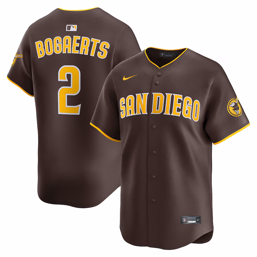 Xander Bogaerts San Diego Padres Nike Road Limited Player Jersey - Brown - myjerseyhub