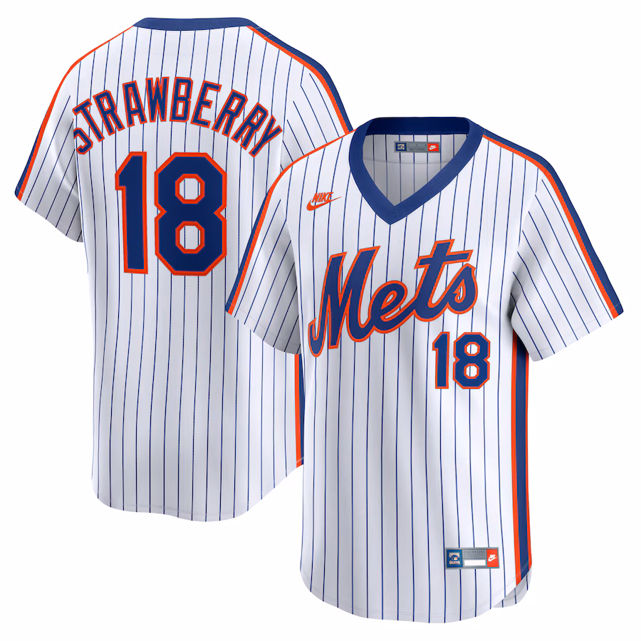 Darryl Strawberry New York Mets Nike Throwback Cooperstown Collection Limited Jersey - White - myjerseyhub