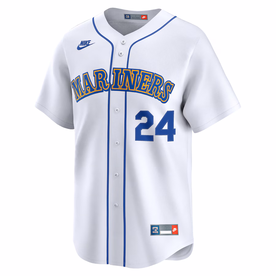 Ken Griffey Jr. Seattle Mariners Nike Throwback Cooperstown Collection Limited Jersey - White - myjerseyhub
