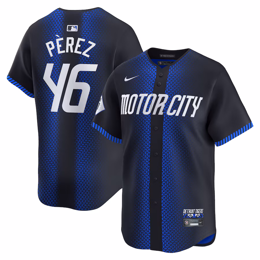 Wenceel Perez Detroit Tigers Nike 2024 City Connect Limited Jersey - Navy - myjerseyhub