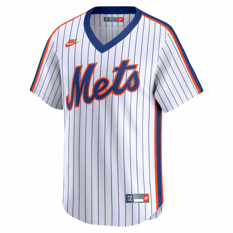New York Mets Nike Throwback Cooperstown Collection Limited Jersey - White - myjerseyhub