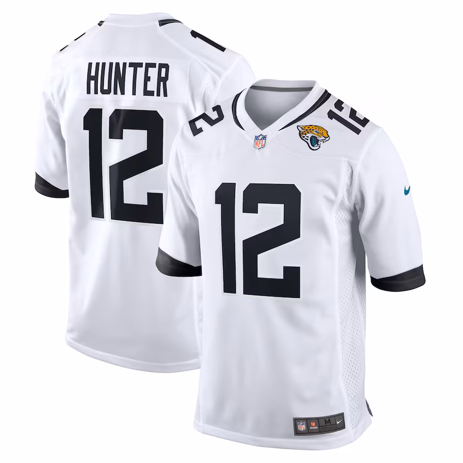 Travis Hunter Jacksonville Jaguars Nike 2025 NFL Draft First Round Pick Game Player Jersey - White - myjerseyhub