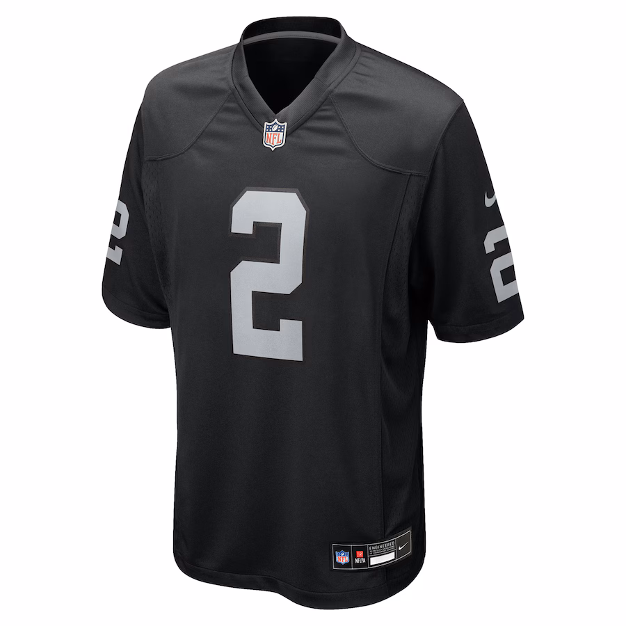 Ashton Jeanty Las Vegas Raiders Nike 2025 NFL Draft First Round Pick Game Jersey - Black - myjerseyhub