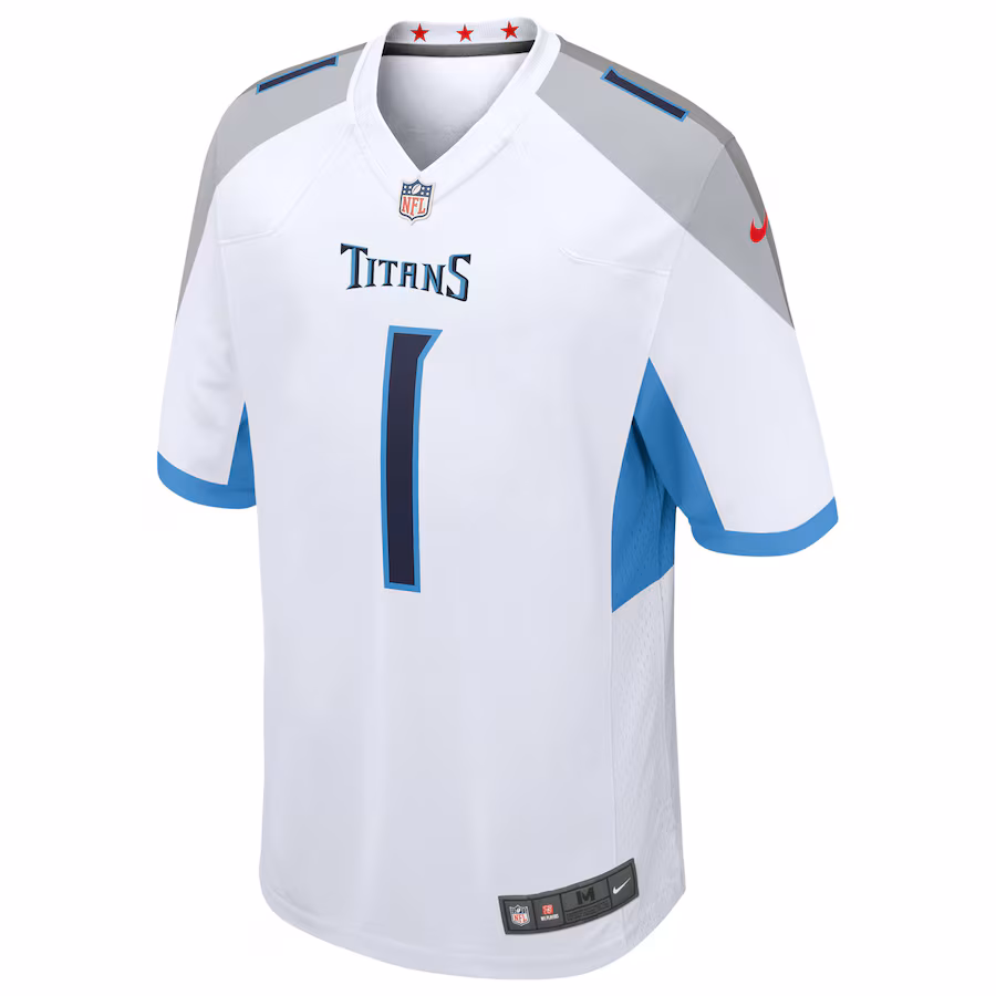 Cameron Ward Tennessee Titans Nike 2025 NFL Draft First Round Pick Game Jersey - White - myjerseyhub