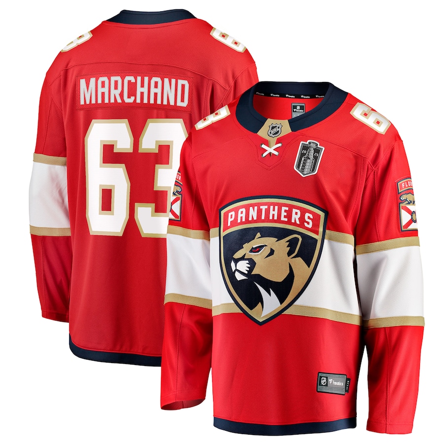 Brad Marchand Florida Panthers Fanatics 2025 Stanley Cup Final Home Breakaway Player Jersey - Red - myjerseyhub
