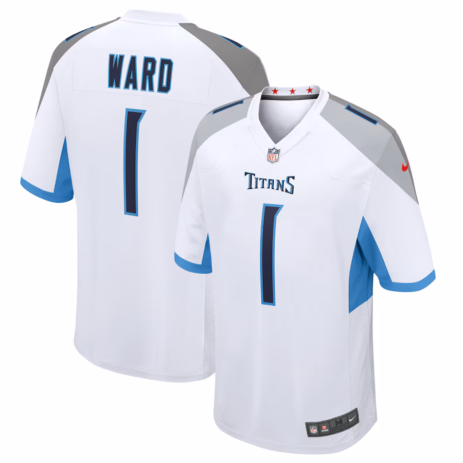 Cameron Ward Tennessee Titans Nike 2025 NFL Draft First Round Pick Game Jersey - White - myjerseyhub