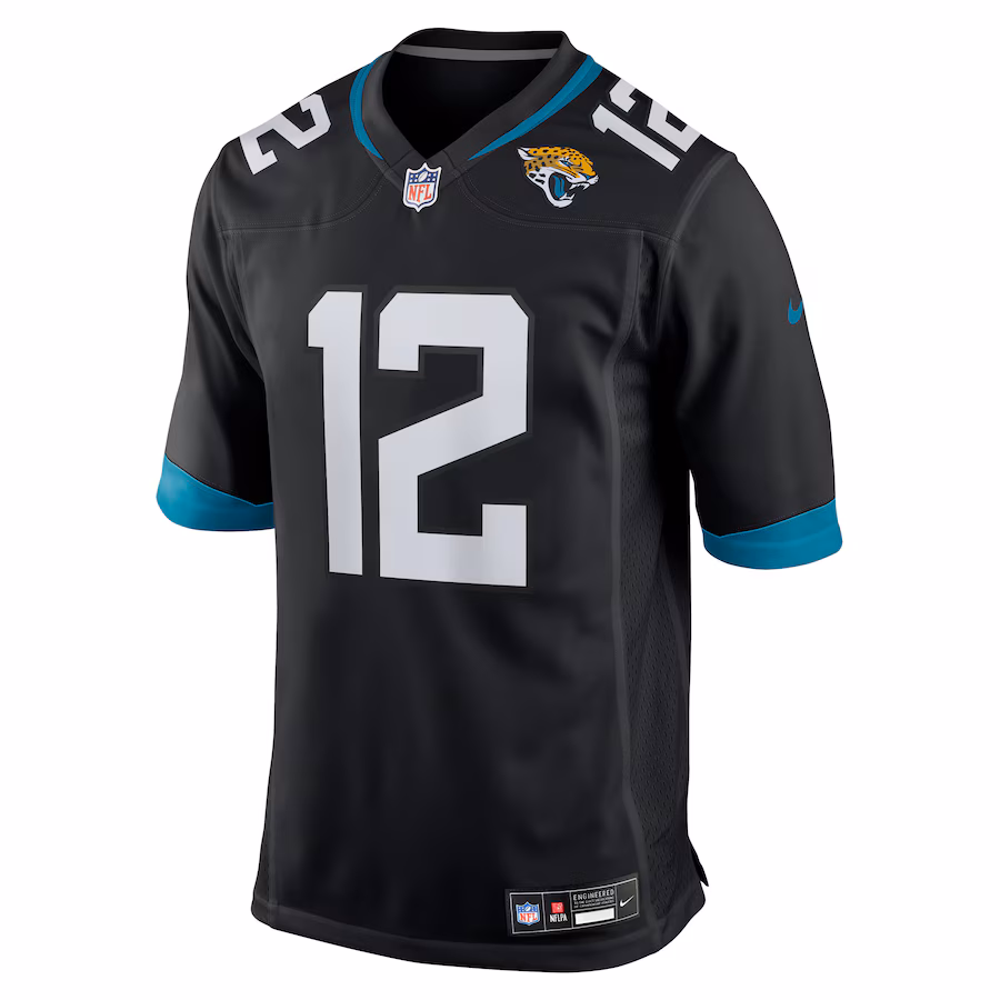 Travis Hunter Jacksonville Jaguars Nike 2025 NFL Draft First Round Pick Alternate Game Player Jersey - Black - myjerseyhub