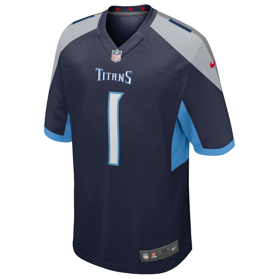 Cameron Ward Tennessee Titans Nike 2025 NFL Draft First Round Pick Alternate Game Jersey - Navy - myjerseyhub