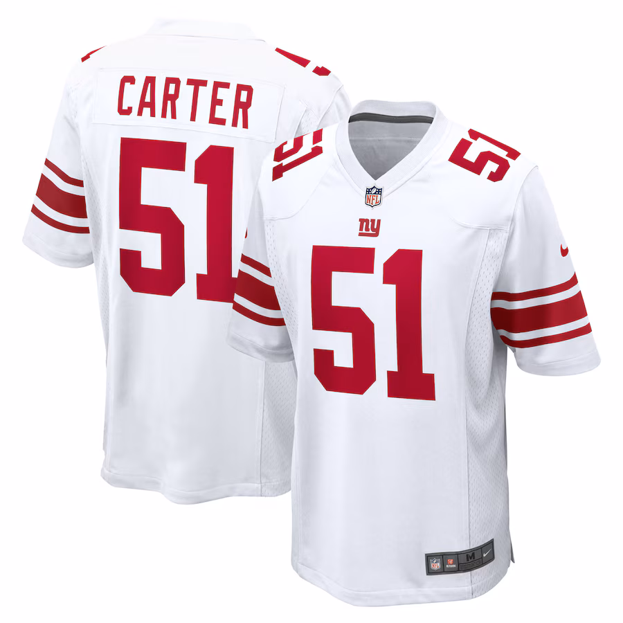 Abdul Carter New York Giants Nike First Round Pick Game Jersey - White - myjerseyhub