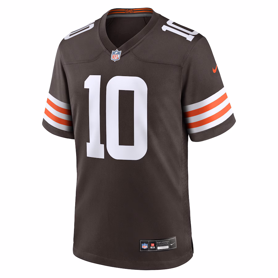 Quinshon Judkins Cleveland Browns Nike 2025 NFL Draft Game Jersey - Brown - myjerseyhub