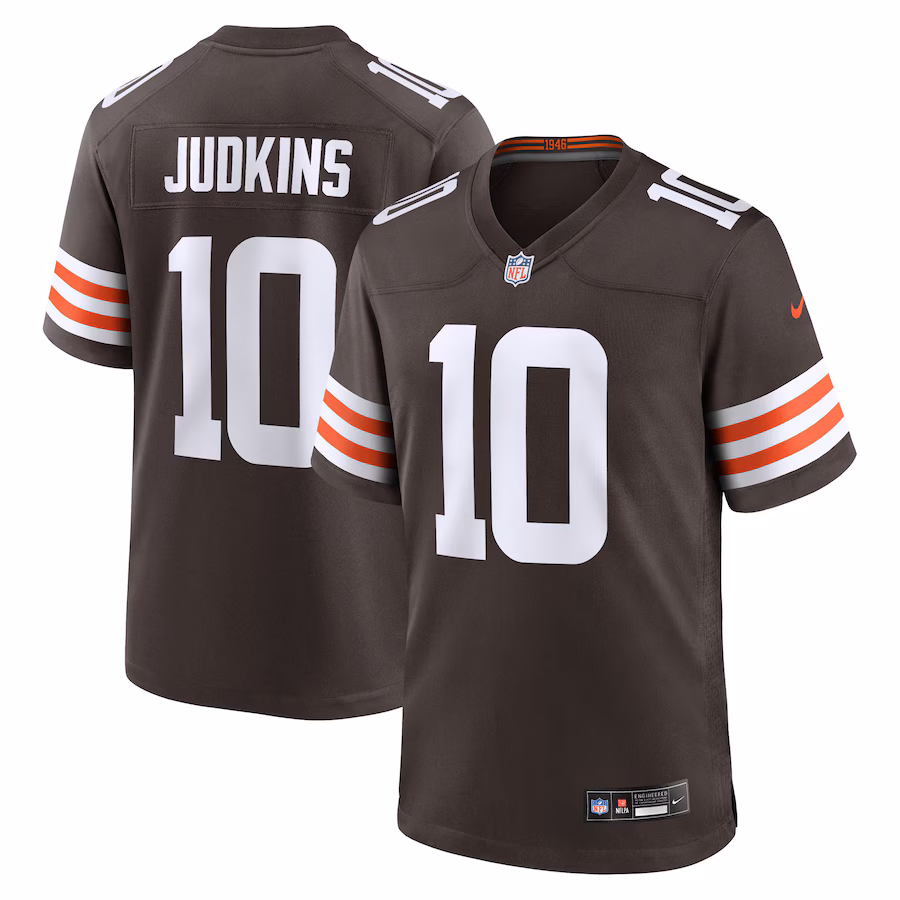 Quinshon Judkins Cleveland Browns Nike 2025 NFL Draft Game Jersey - Brown - myjerseyhub