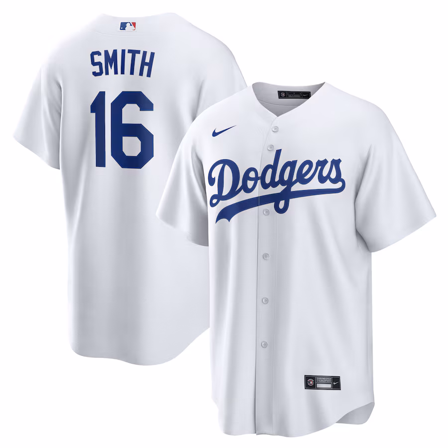 Will Smith Los Angeles Dodgers Nike Home Official Replica Player Jersey - White - myjerseyhub