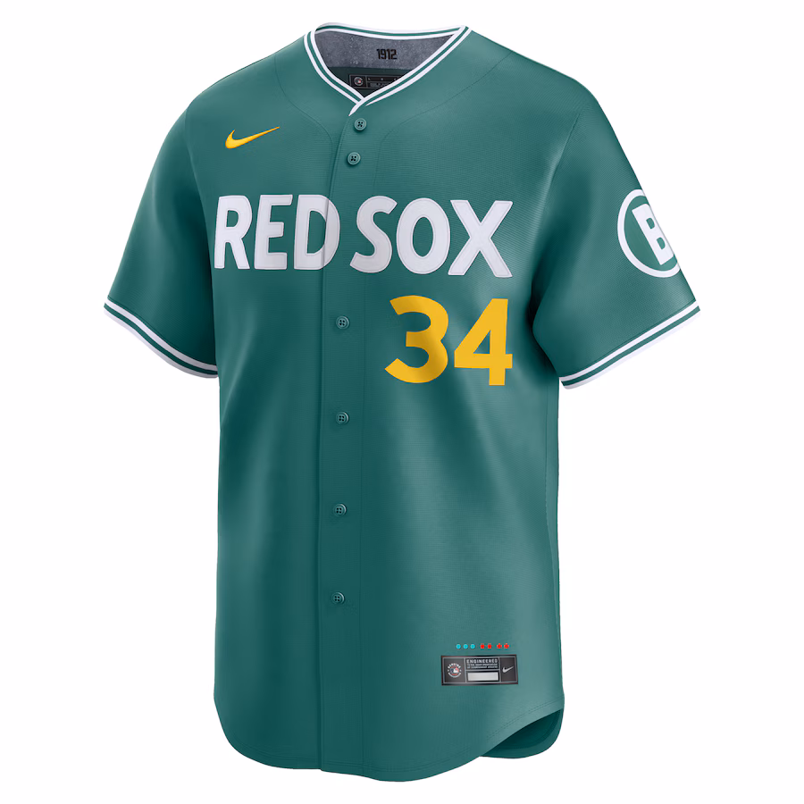 David Ortiz Boston Red Sox Nike 2025 City Connect Limited Retired Player Jersey - Green - myjerseyhub