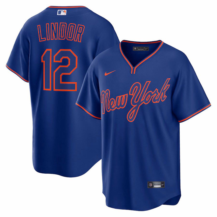 Francisco Lindor New York Mets Nike Alternate Replica Player Jersey - Royal - myjerseyhub