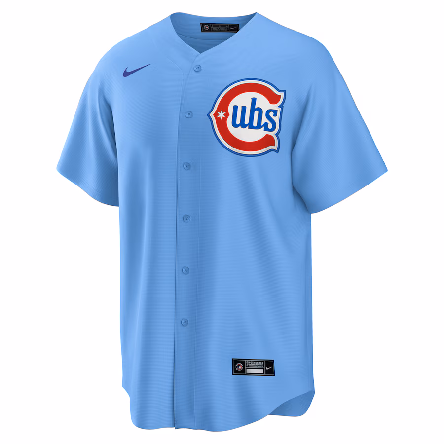Dansby Swanson Chicago Cubs Nike 2nd Alternate Replica Player Jersey - Blue - myjerseyhub