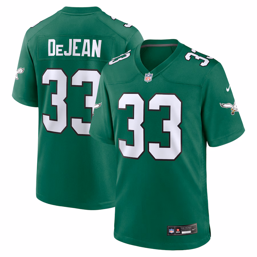Cooper DeJean Philadelphia Eagles Nike Alternate Game Jersey - Kelly Green - myjerseyhub