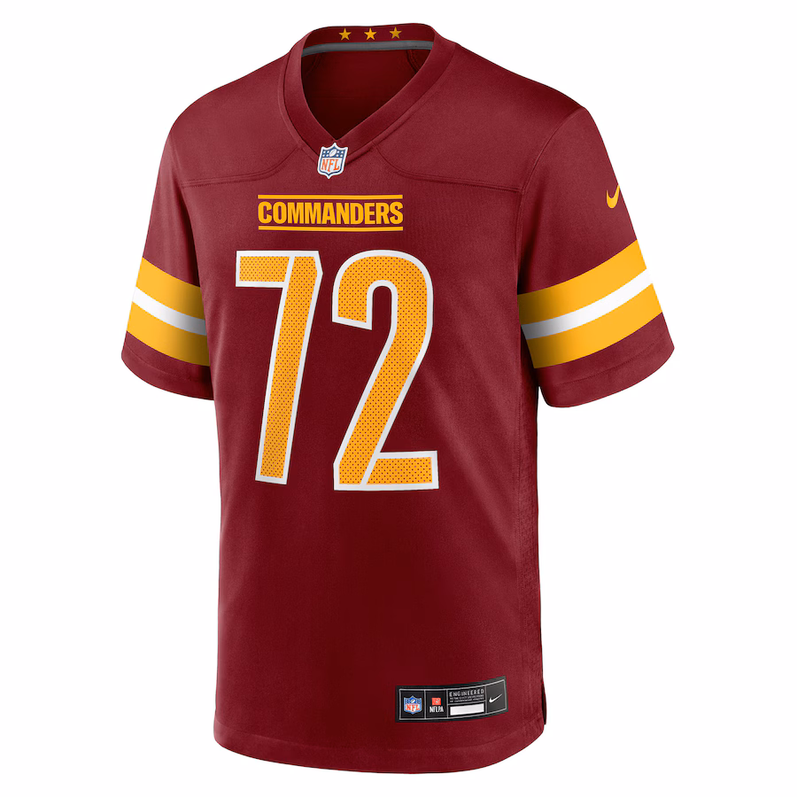 Josh Conerly Jr. Washington Commanders Nike 2025 NFL Draft First Round Pick Game Jersey - Burgundy - myjerseyhub