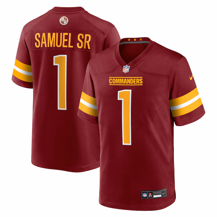 Deebo Samuel Sr Washington Commanders Nike Game Player Jersey - Burgundy - myjerseyhub