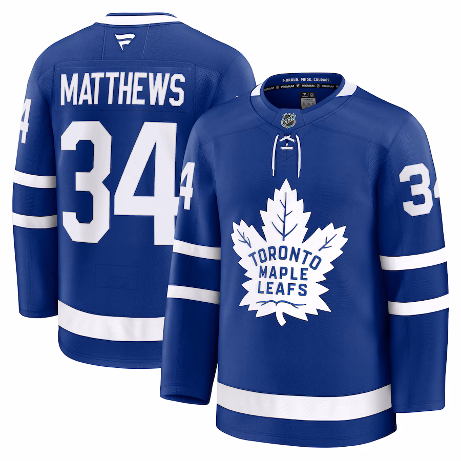 Auston Matthews Toronto Maple Leafs Fanatics Home Premium Jersey - Blue - myjerseyhub