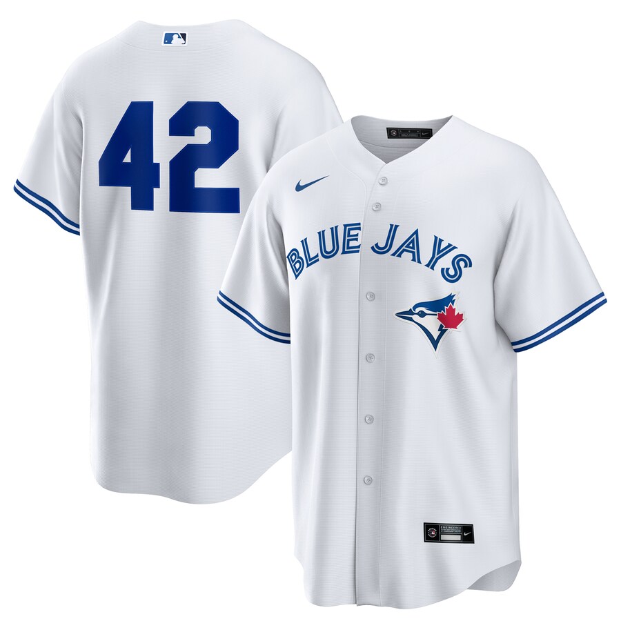 Toronto Blue Jays Nike Home 2025 Jackie Robinson Day Replica Jersey - White - myjerseyhub