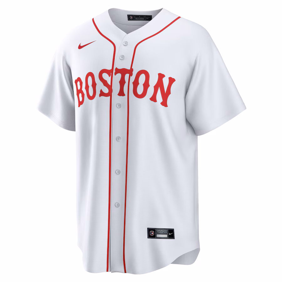 Rafael Devers Boston Red Sox Nike 2021 Patriots' Day Official Replica Player Jersey - White - myjerseyhub