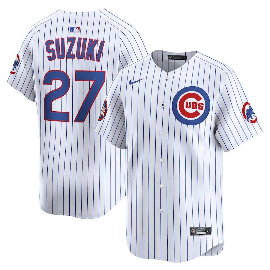 Seiya Suzuki Chicago Cubs Nike 2025 MLB World Tour: Tokyo Series Home Limited Player Jersey - White - myjerseyhub