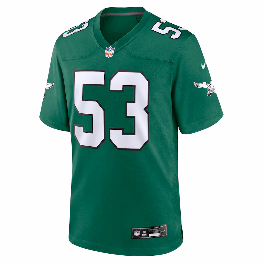 Zack Baun Philadelphia Eagles Nike Alternate Game Jersey - Kelly Green - myjerseyhub