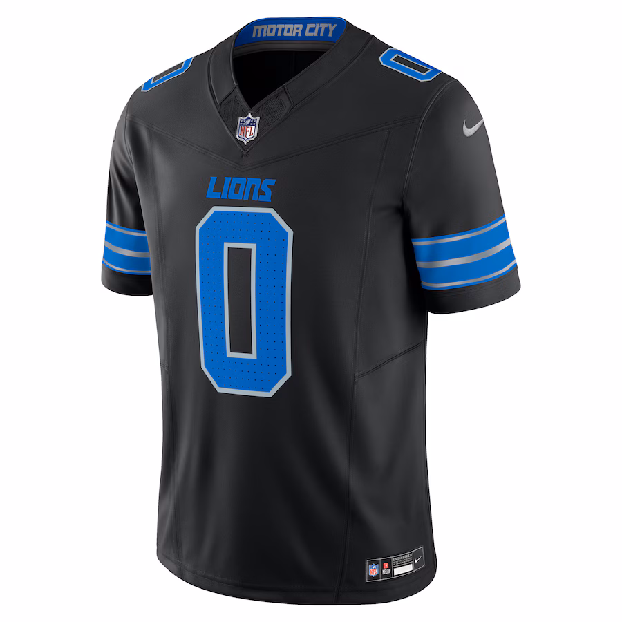 Jahmyr Gibbs Detroit Lions Nike 2nd Alternate Vapor F.U.S.E. Limited Jersey - Black - myjerseyhub