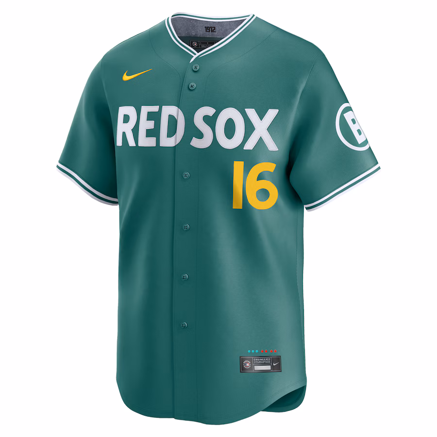Jarren Duran Boston Red Sox Nike 2025 City Connect Limited Player Jersey - Green - myjerseyhub