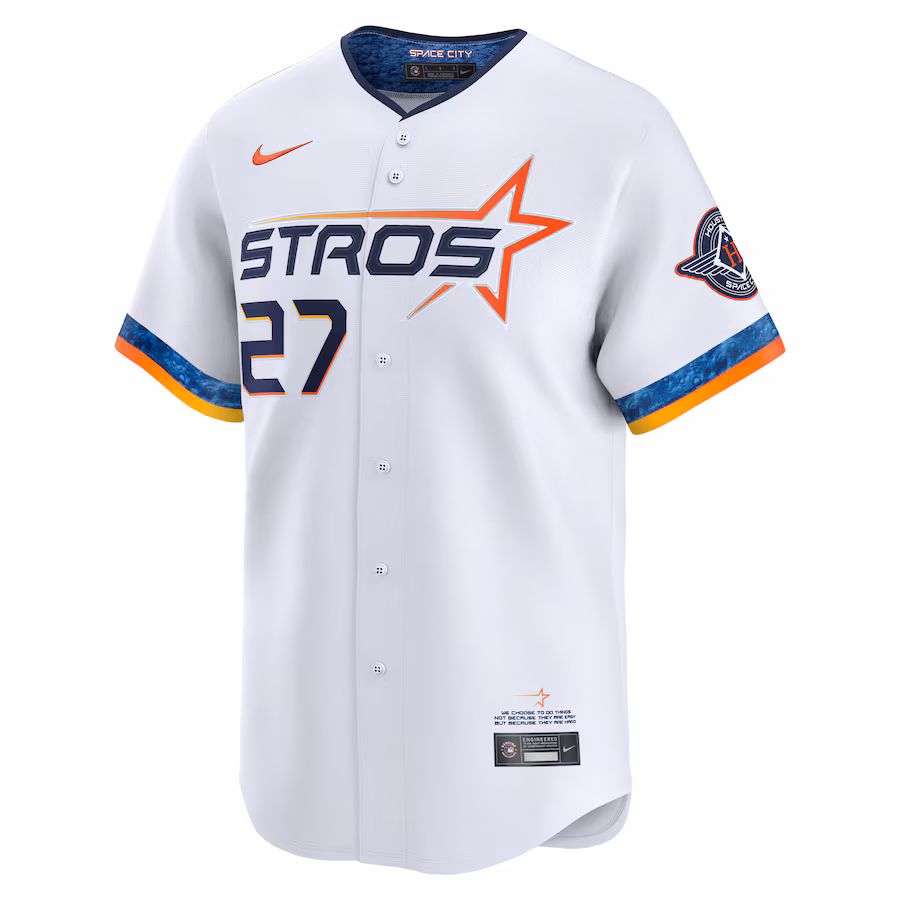 Jose Altuve Houston Astros Nike 2025 City Connect Limited Player Jersey - White - myjerseyhub