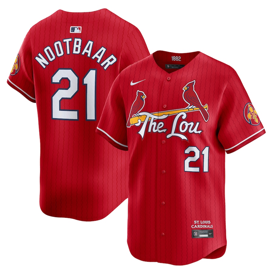 Lars Nootbaar St. Louis Cardinals Nike City Connect Limited Jersey - Red - myjerseyhub