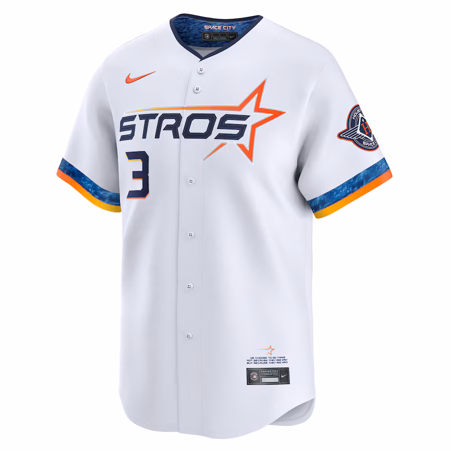Jeremy Peña Houston Astros Nike 2025 City Connect Limited Player Jersey - White - myjerseyhub