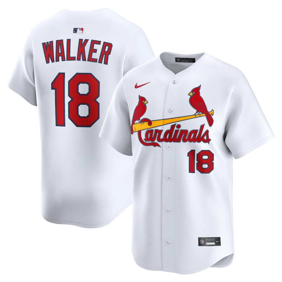 Jordan Walker St. Louis Cardinals Nike Home Limited Player Jersey - White - myjerseyhub