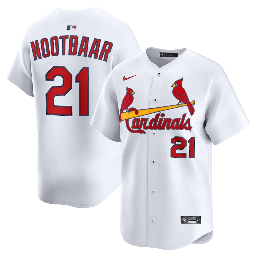 Lars Nootbaar St. Louis Cardinals Nike Home Limited Player Jersey - White - myjerseyhub