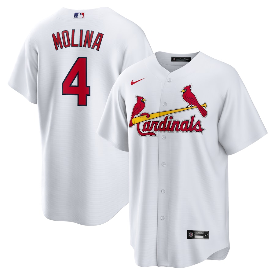 Yadier Molina St. Louis Cardinals Nike Home Replica Retired Player Jersey - White - myjerseyhub