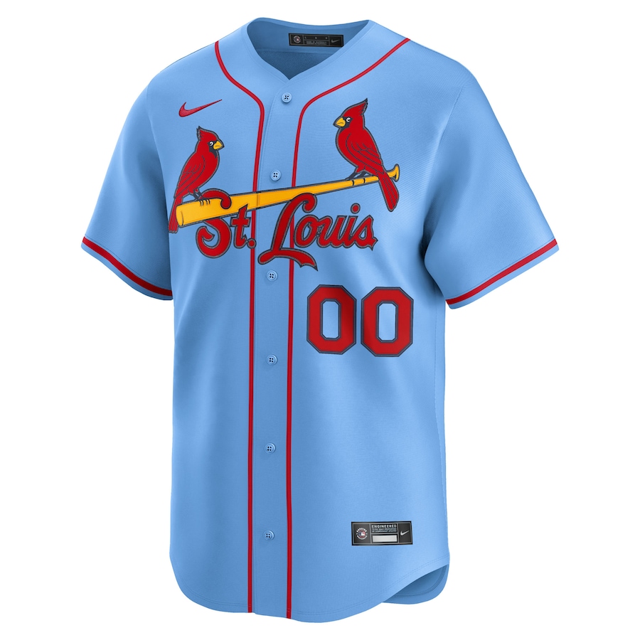 St. Louis Cardinals Nike Alternate Limited Custom Jersey - Light Blue - myjerseyhub