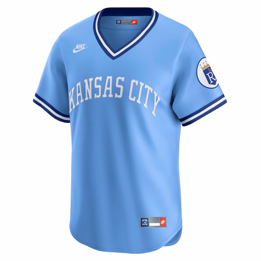 Bo Jackson Kansas City Royals Nike Throwback Cooperstown Collection Limited Jersey - Light Blue - myjerseyhub