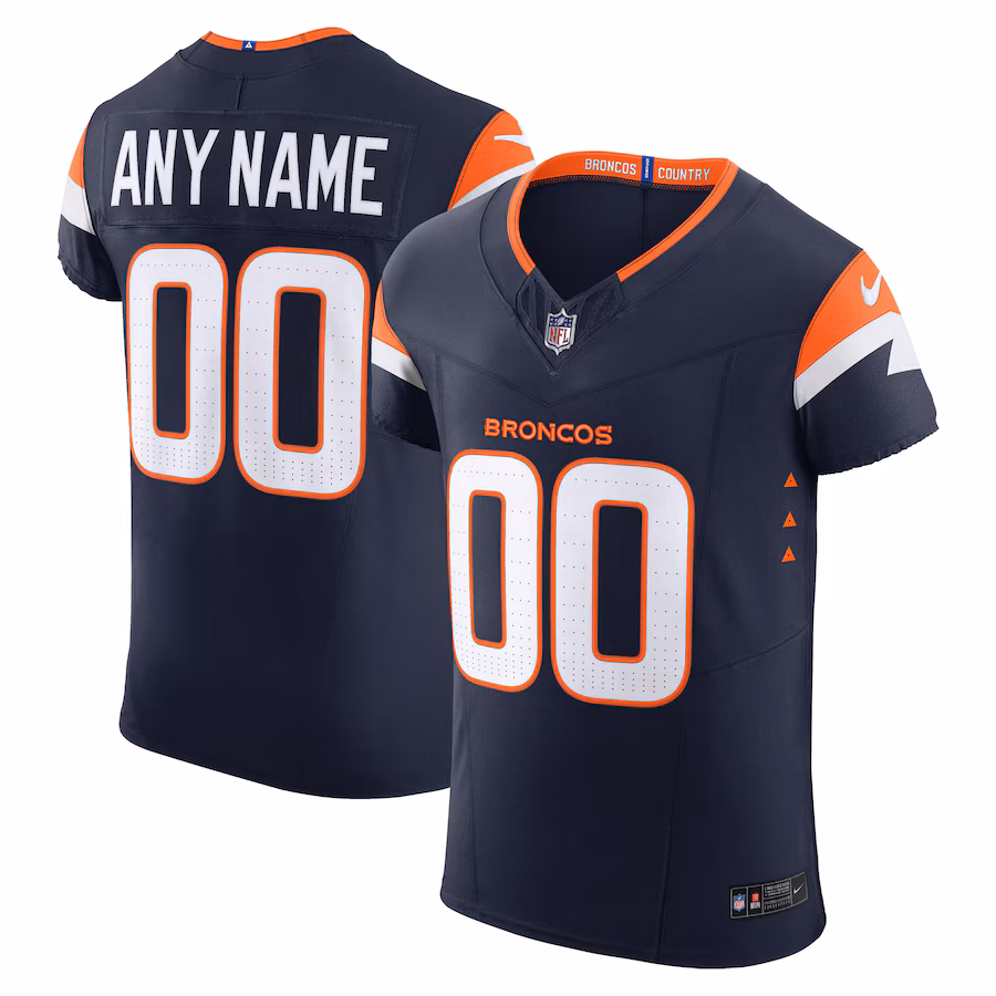 Denver Broncos Nike Alternate Vapor F.U.S.E. Elite Custom Jersey - Navy - myjerseyhub