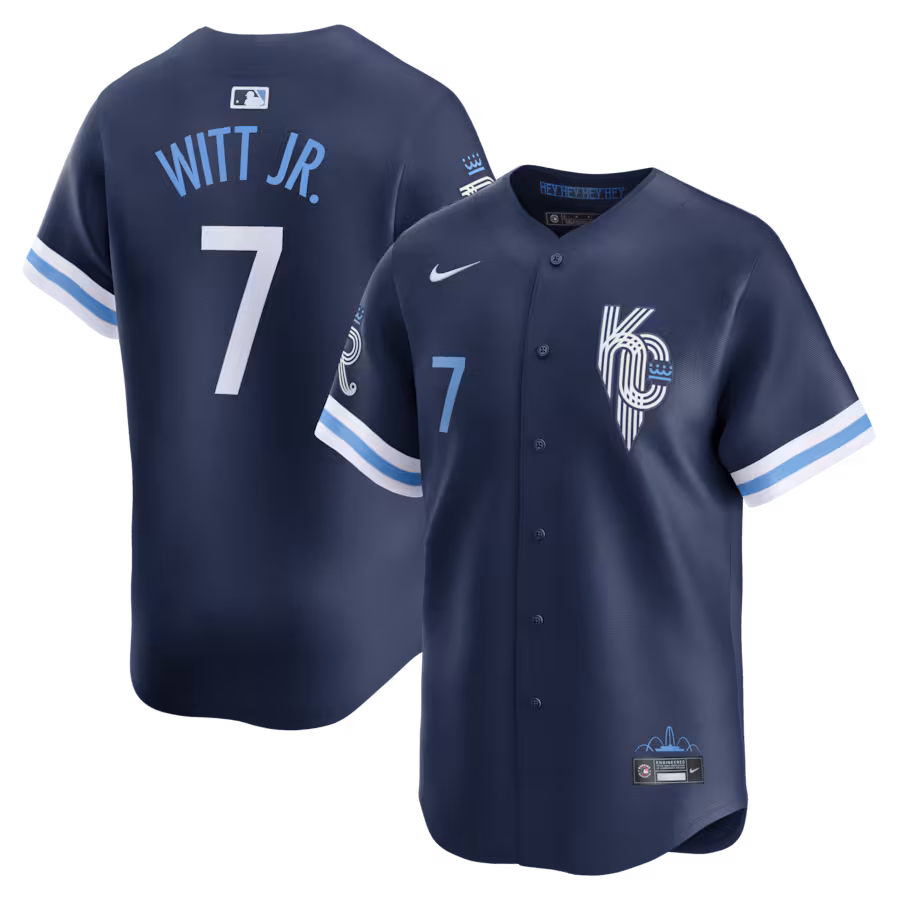 Bobby Witt Jr. Kansas City Royals Nike City Connect Limited Jersey - Navy - myjerseyhub