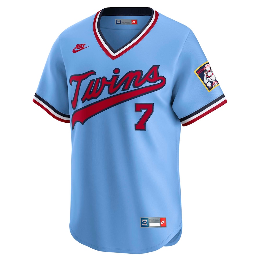 Joe Mauer Minnesota Twins Nike Throwback Cooperstown Collection Limited Jersey - Light Blue - myjerseyhub
