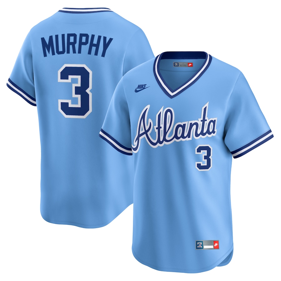 Dale Murphy Atlanta Braves Nike Throwback Cooperstown Collection Limited Jersey - Light Blue - myjerseyhub