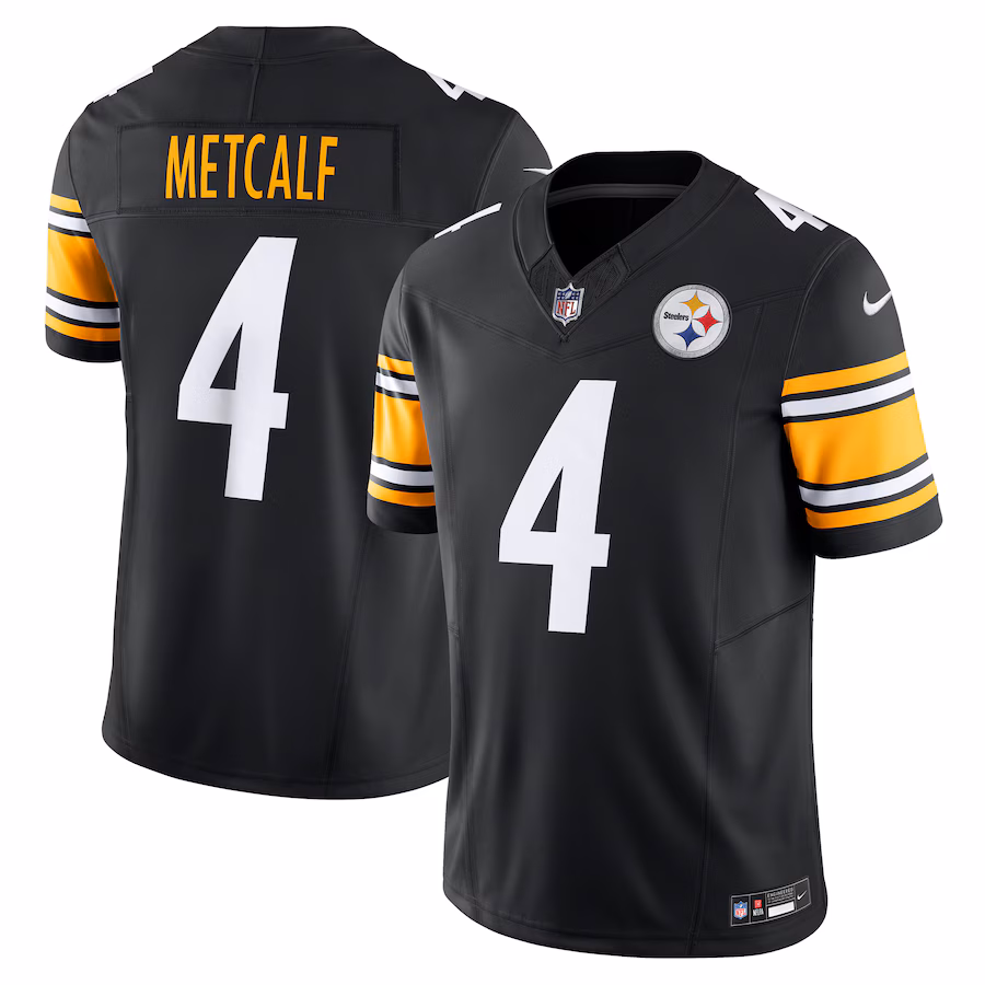DK Metcalf Pittsburgh Steelers Nike Team Vapor F.U.S.E. Limited Jersey - Black - myjerseyhub