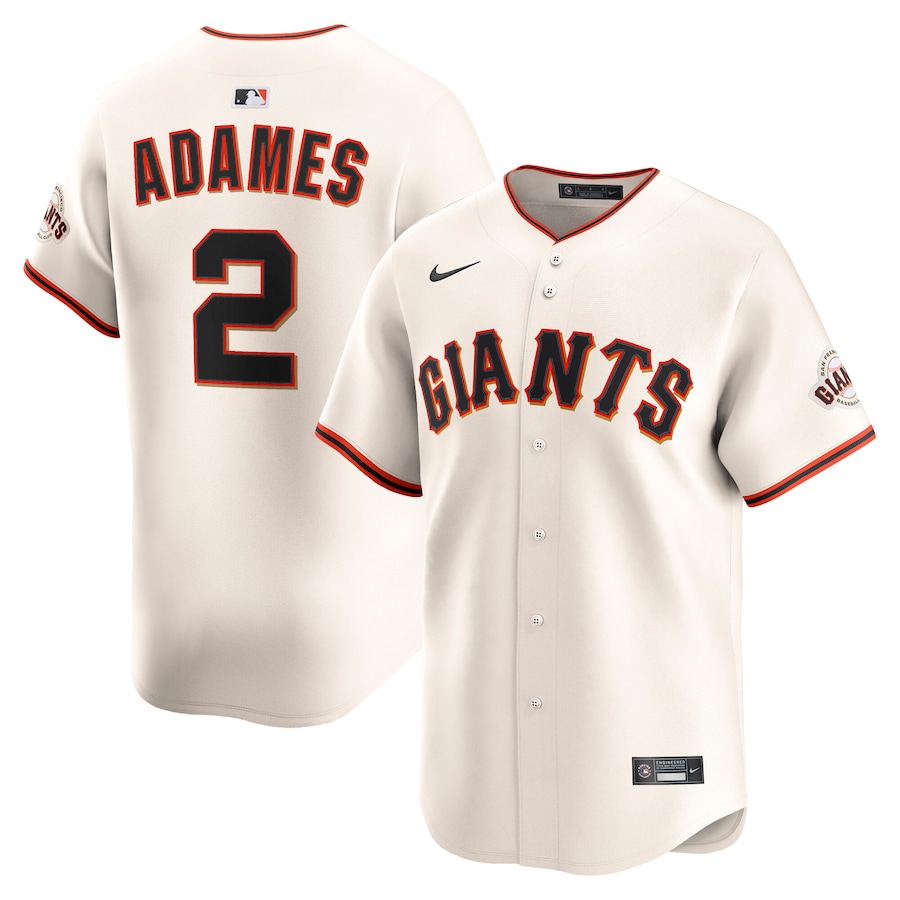 Willy Adames San Francisco Giants Nike Home Limited Player Jersey - Cream - myjerseyhub