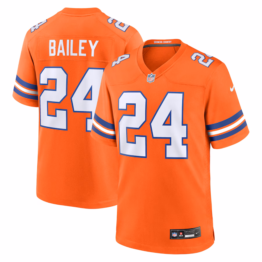 Champ Bailey Denver Broncos Nike Retired Player Alternate Game Jersey - Orange - myjerseyhub