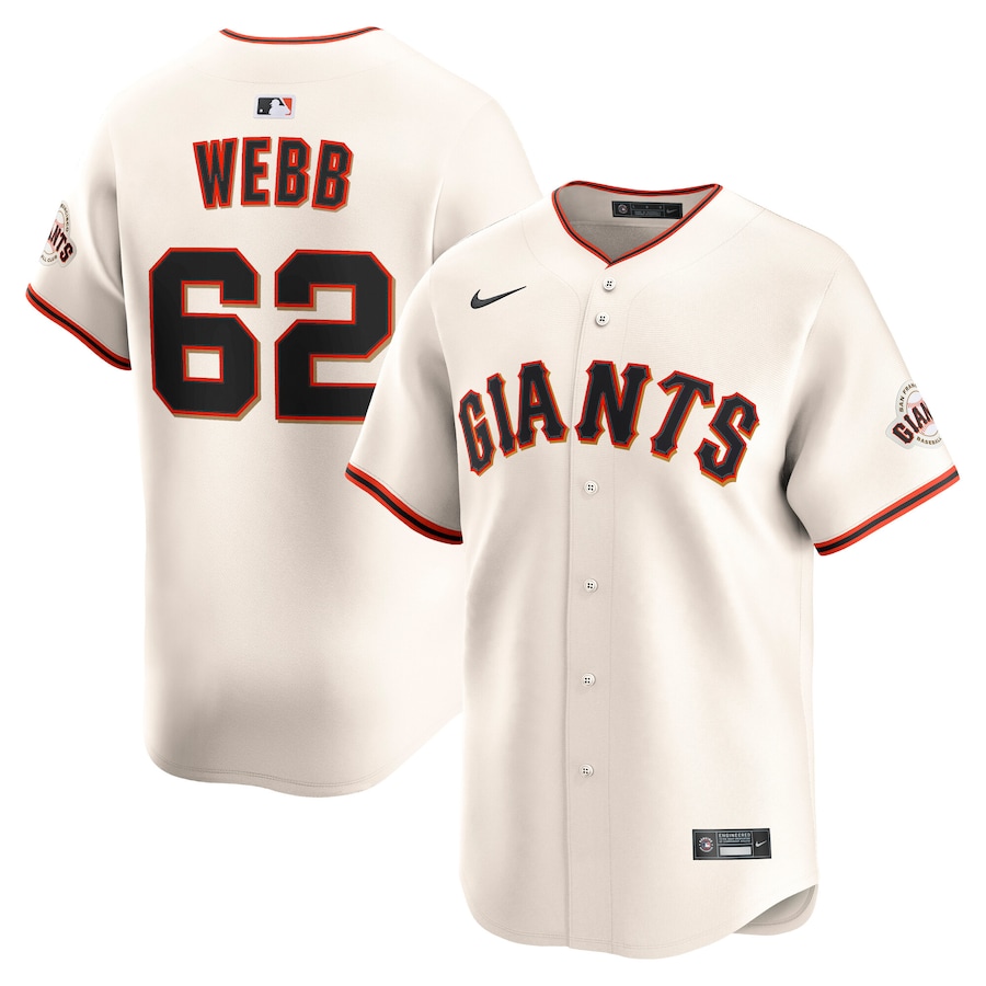 Logan Webb San Francisco Giants Nike Home Limited Player Jersey - Cream - myjerseyhub