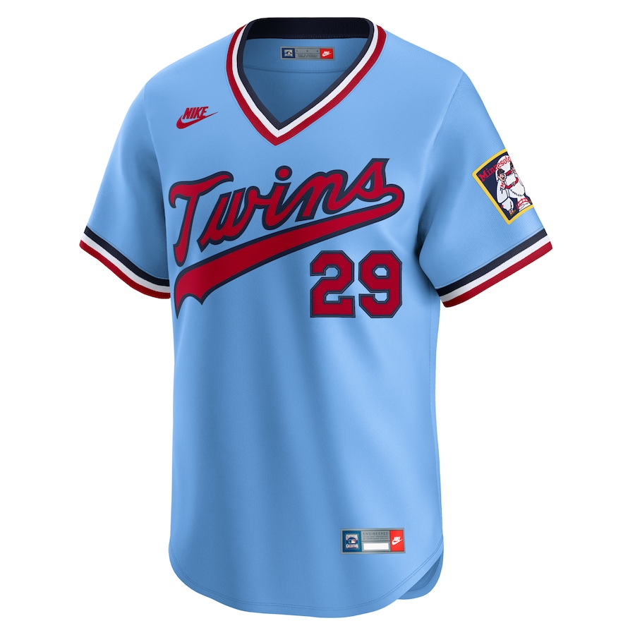 Rod Carew Minnesota Twins Nike Throwback Cooperstown Collection Limited Jersey - Light Blue - myjerseyhub
