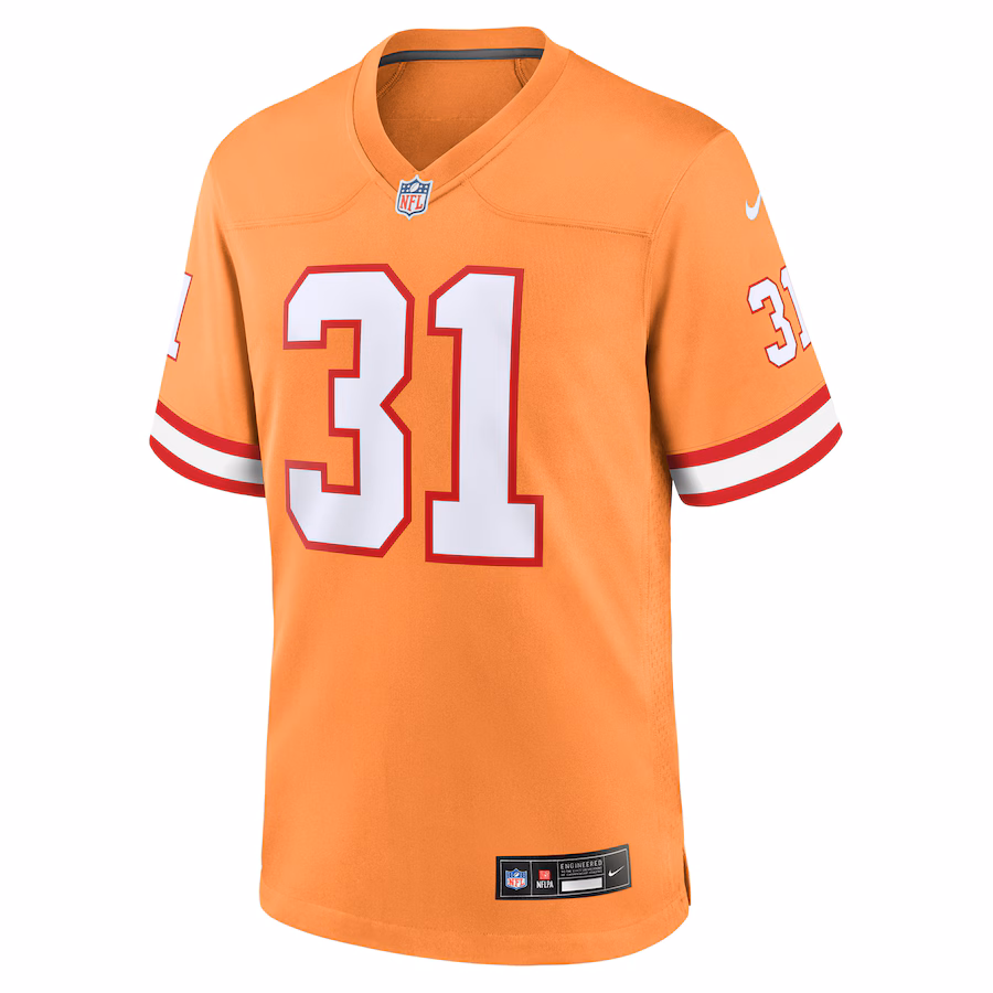 Antoine Winfield Jr. Tampa Bay Buccaneers Nike Throwback Game Jersey - Orange - myjerseyhub
