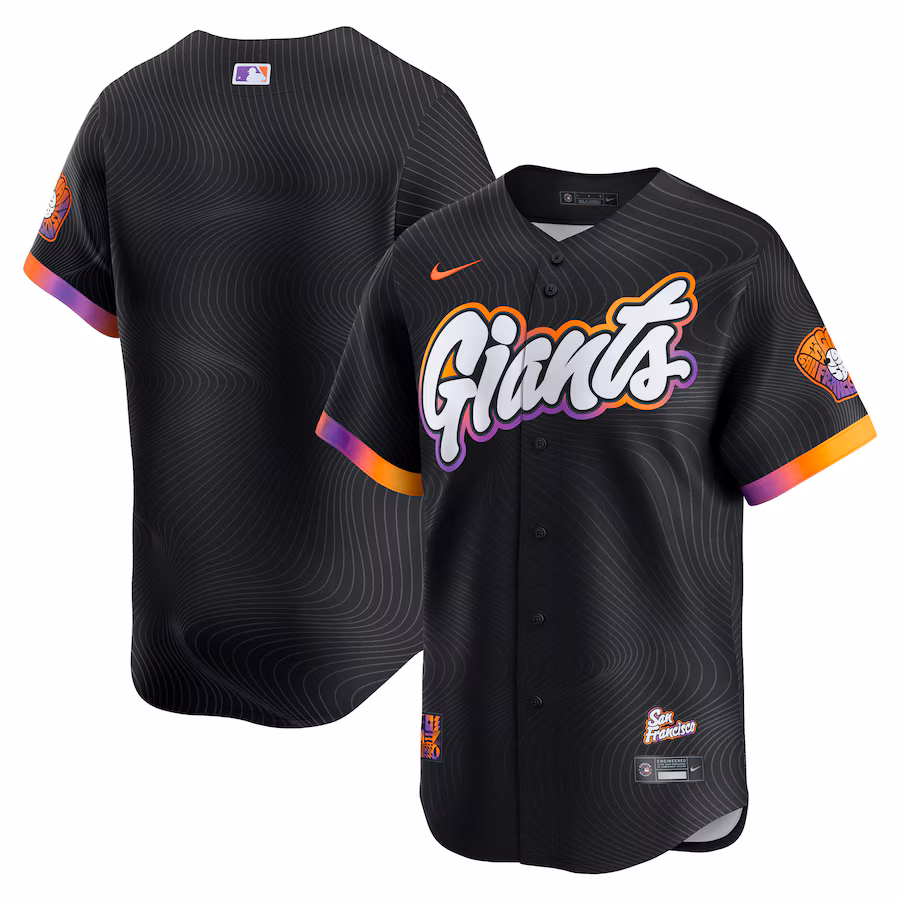 San Francisco Giants Nike 2025 City Connect Limited Jersey - Anthracite - myjerseyhub